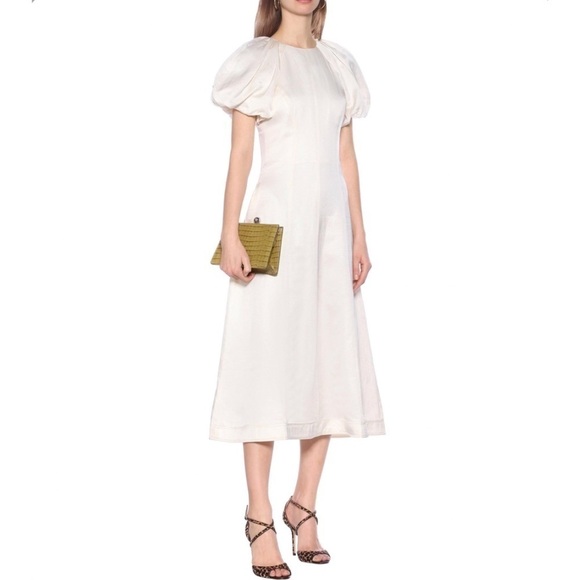 Nwt REBECCA VALLANCE Aimee Midi Dress Ivory 12 - Picture 1 of 14